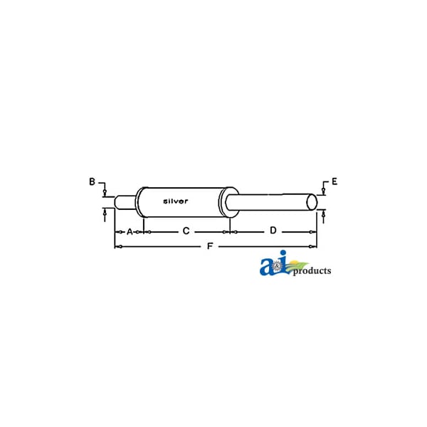 Muffler 4.9" x4.9" x32.8"